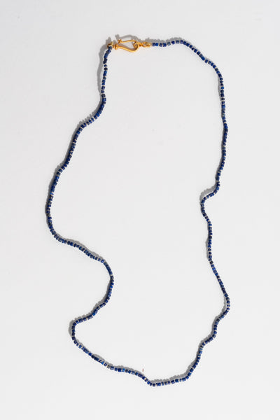 22K + Lapis Bead Strand