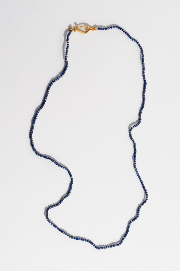 22K + Lapis Bead Strand