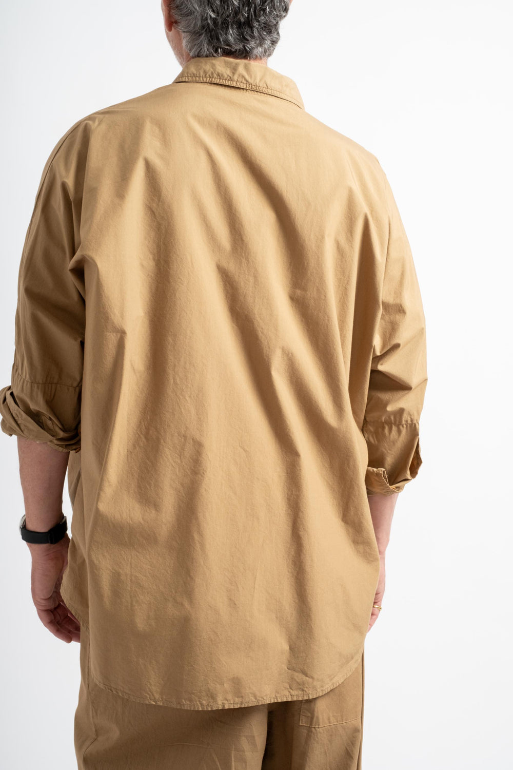 The Oversized Shirt in Tan