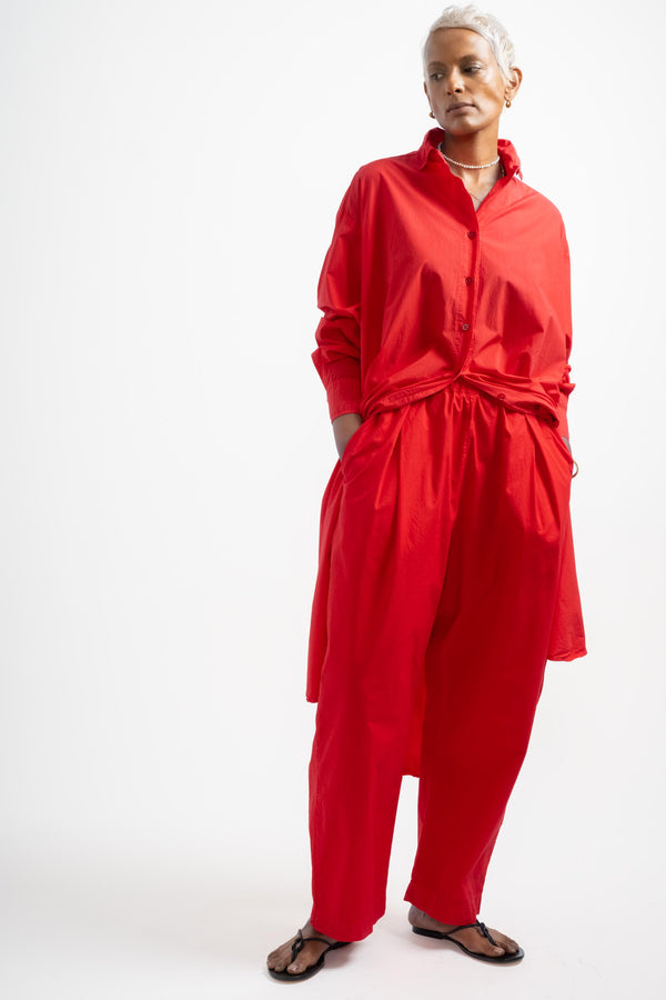 The Shirt Dress in Rouge