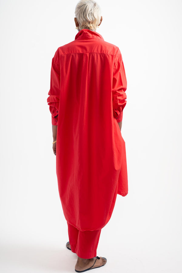 The Shirt Dress in Rouge