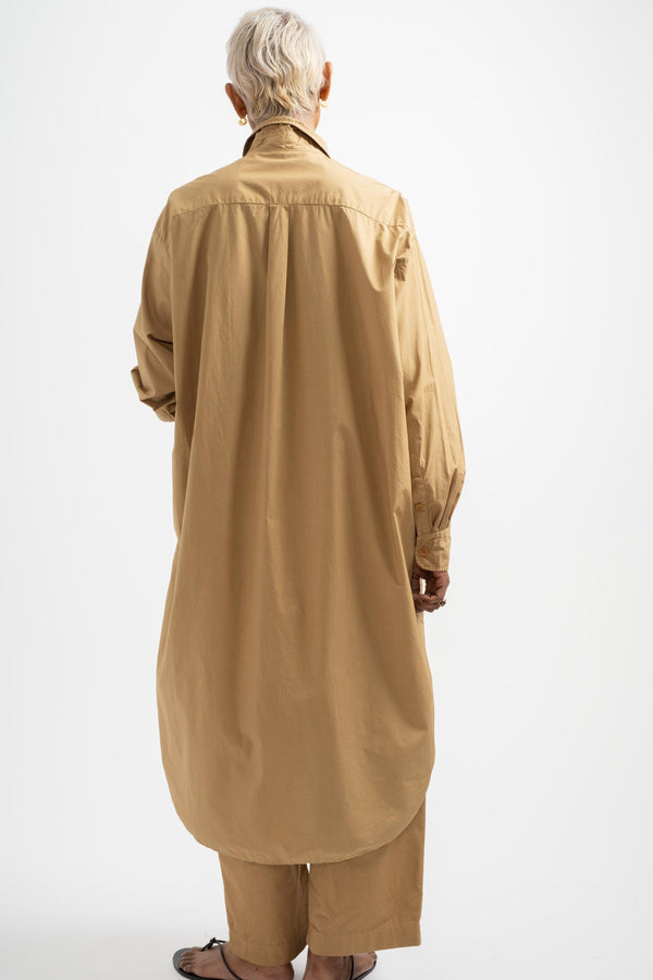 The Shirt Dress in Tan