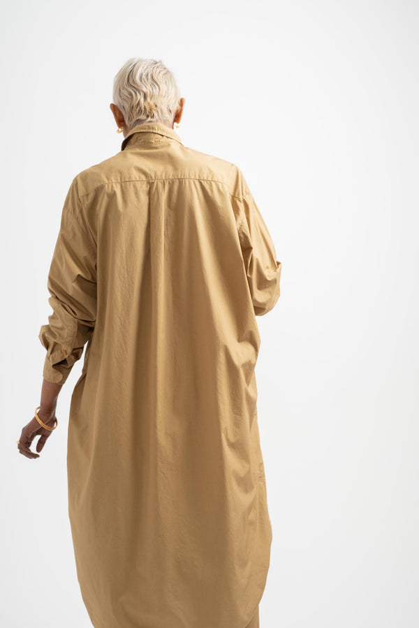 The Shirt Dress in Tan