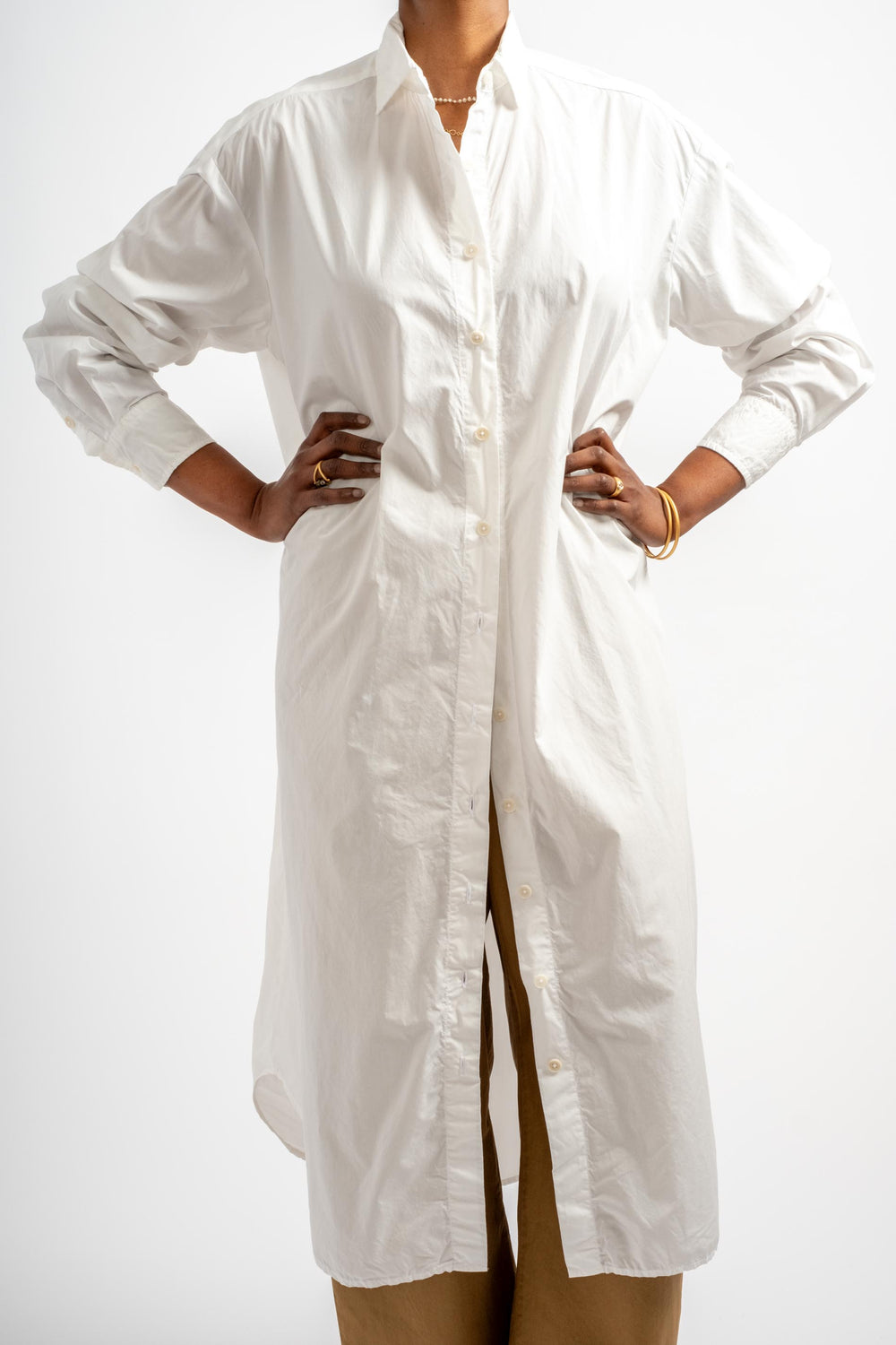 The Shirt Dress in White