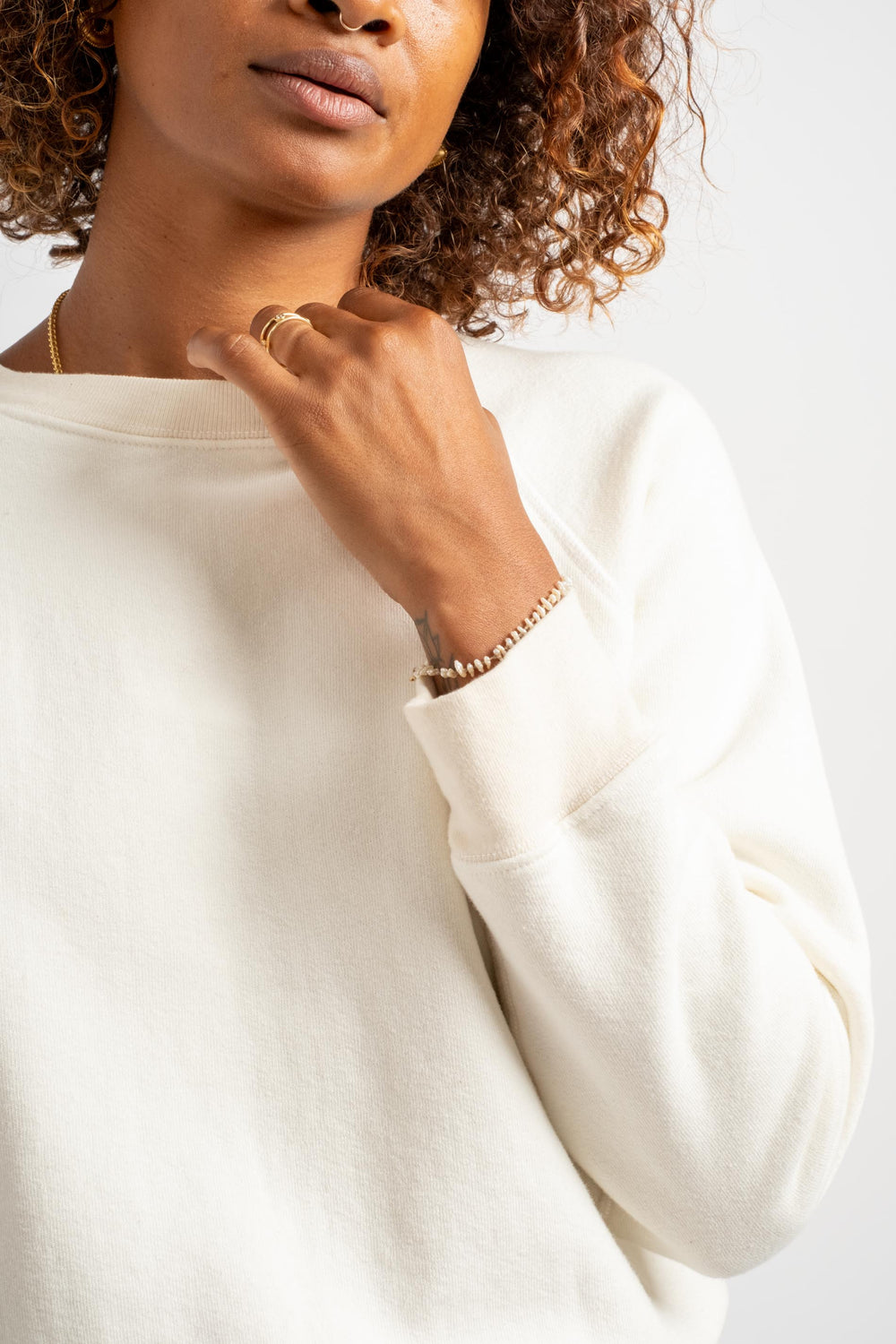 The Crewneck Sweatshirt in Natural