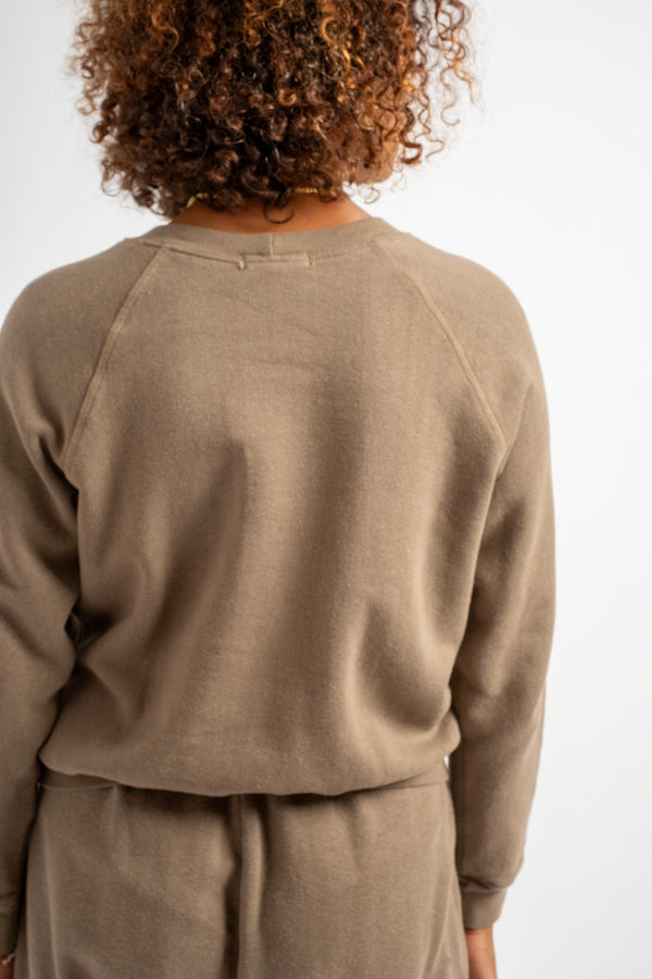 The Women's Crewneck Sweatshirt in Taupe