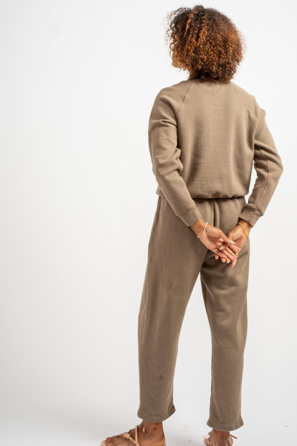 The Crewneck Sweatshirt in Taupe