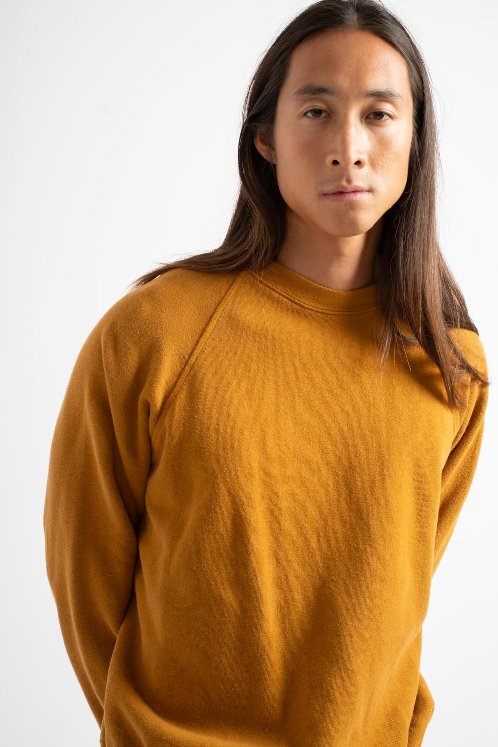 The Men's Crewneck Sweatshirt in Burnt Amber