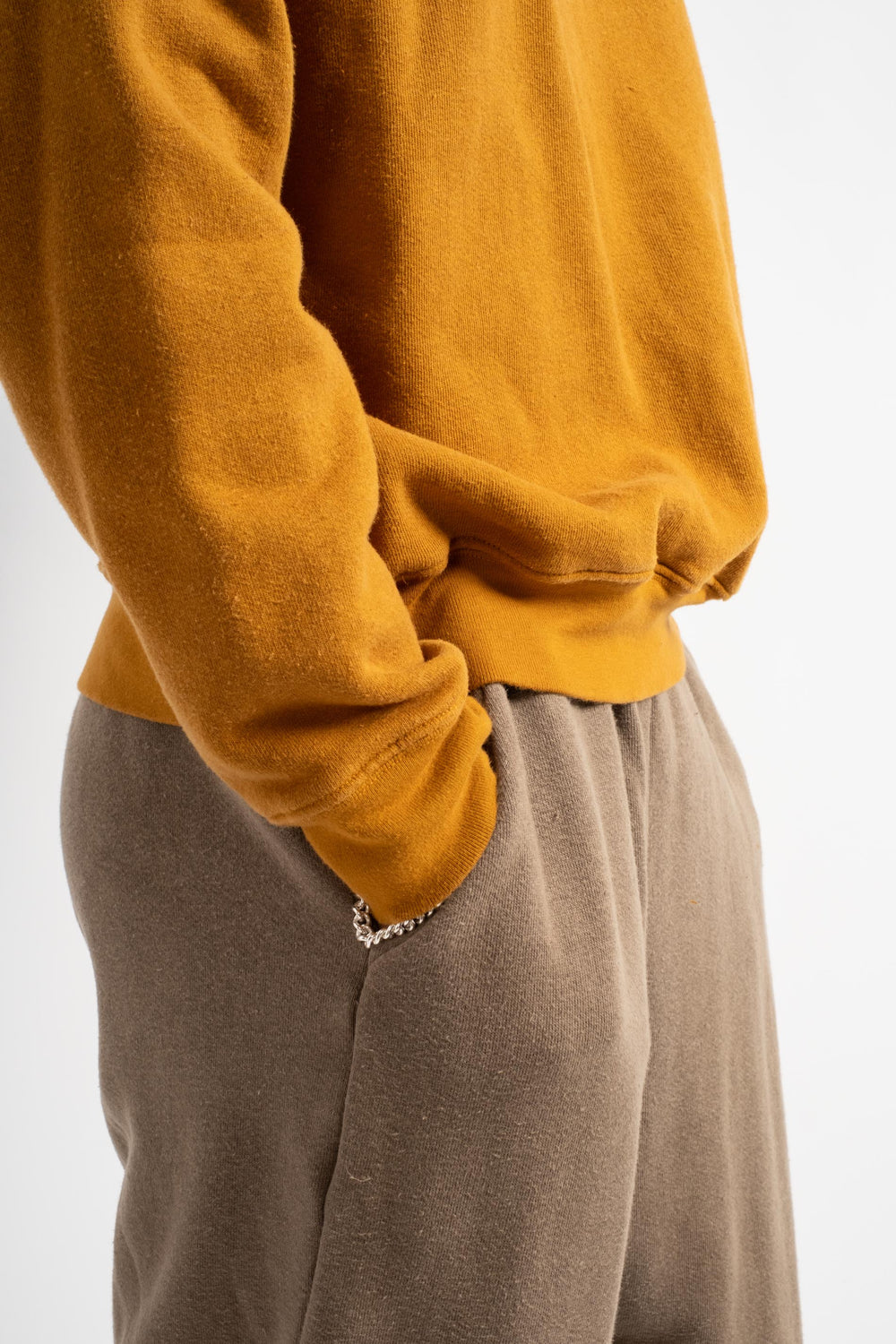 The Men's Crewneck Sweatshirt in Burnt Amber
