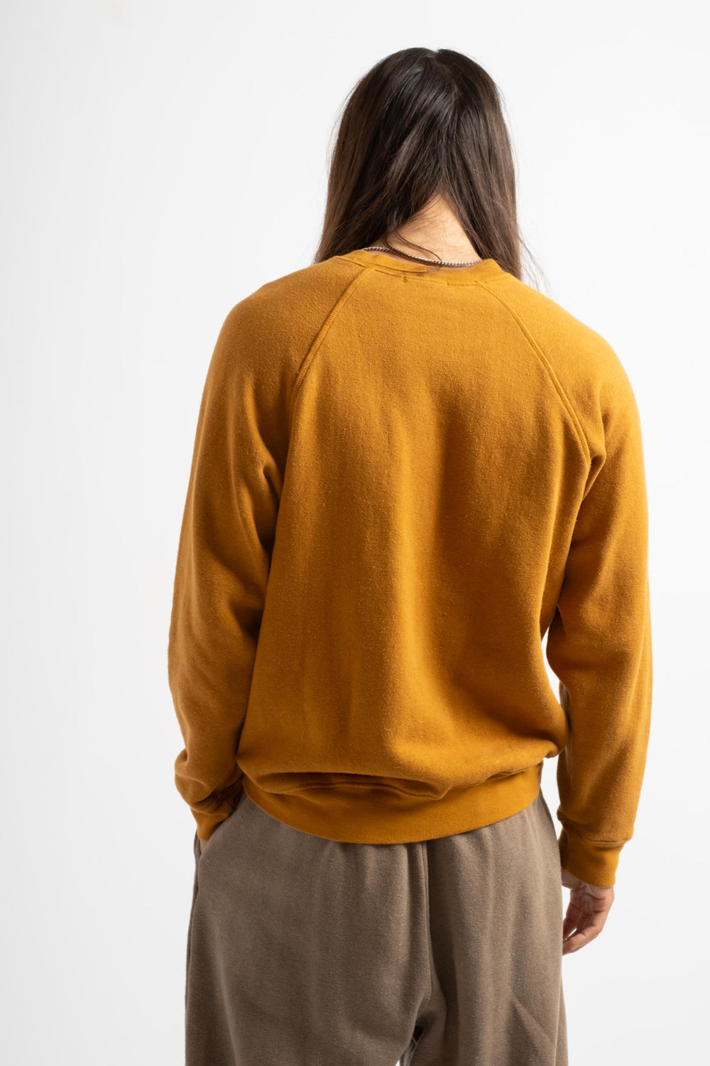 The Men's Crewneck Sweatshirt in Burnt Amber