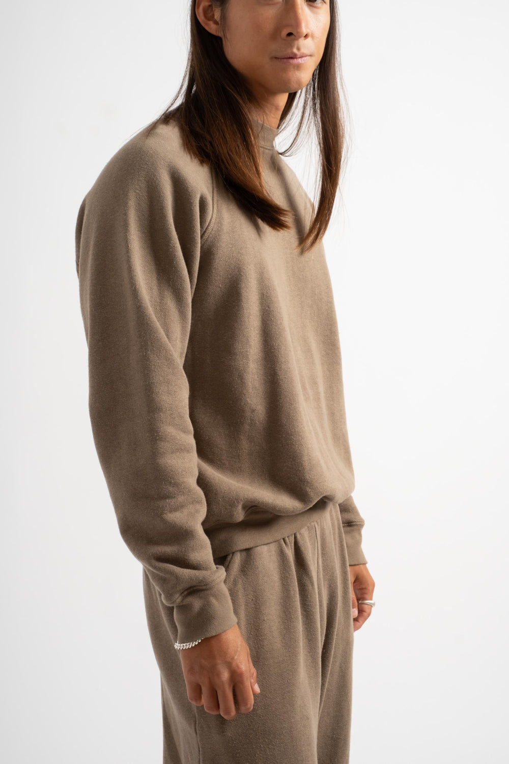 The Men's Crewneck Sweatshirt in Taupe