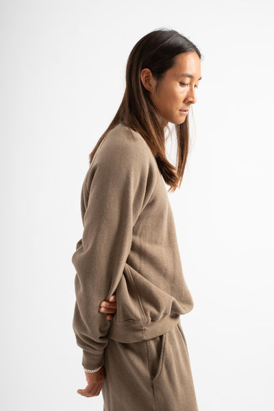 The Men's Crewneck Sweatshirt in Taupe