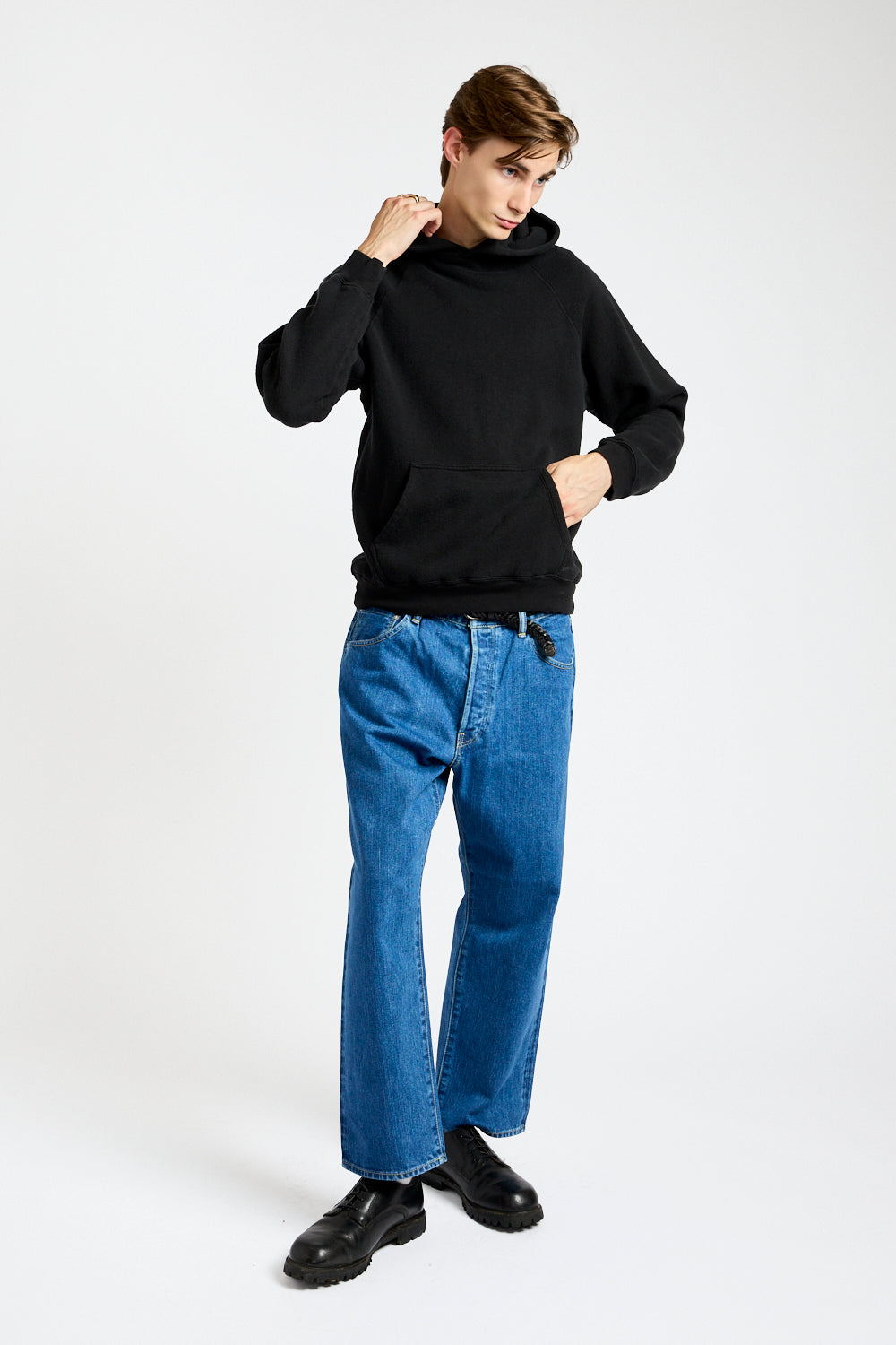 The Men's Hooded Sweatshirt in Black