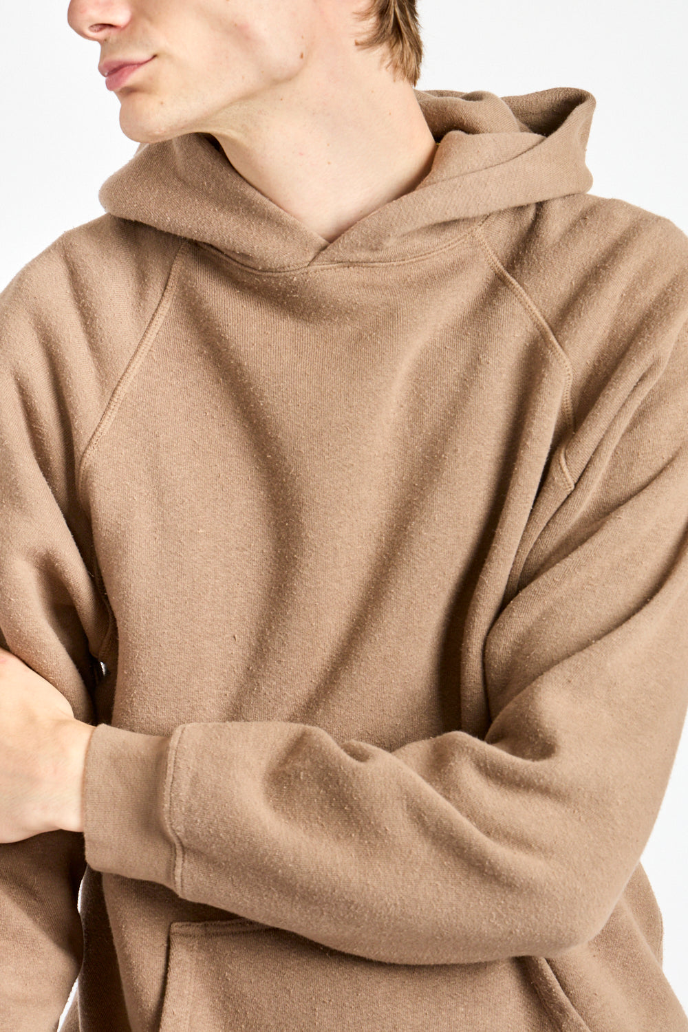 The Men's Hooded Sweatshirt in Mushroom