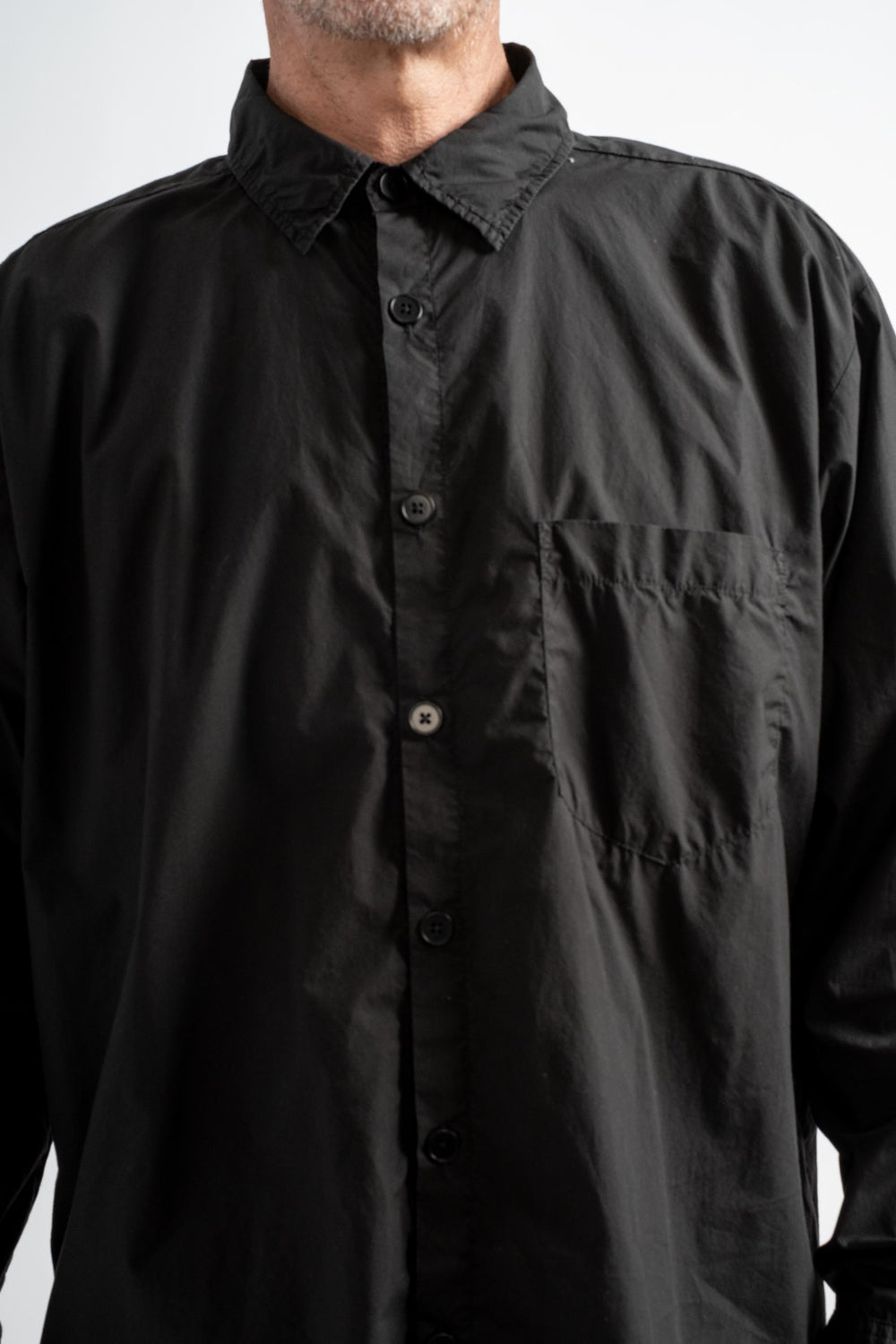 The Men's Shirt in Faded Black