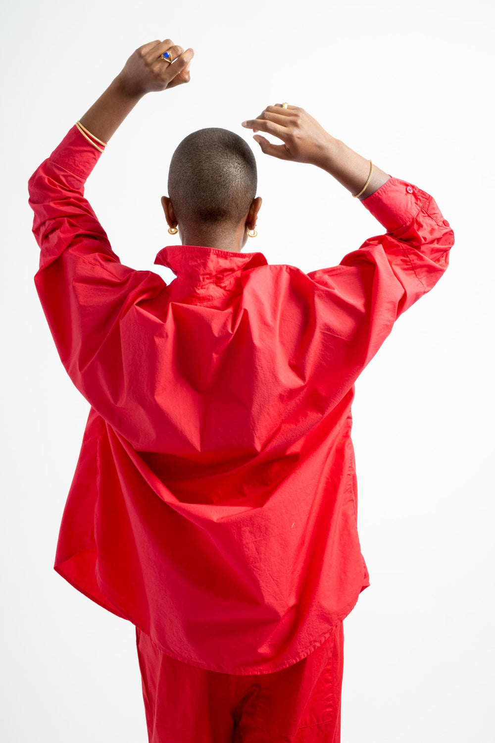 The Oversized Shirt in Rouge