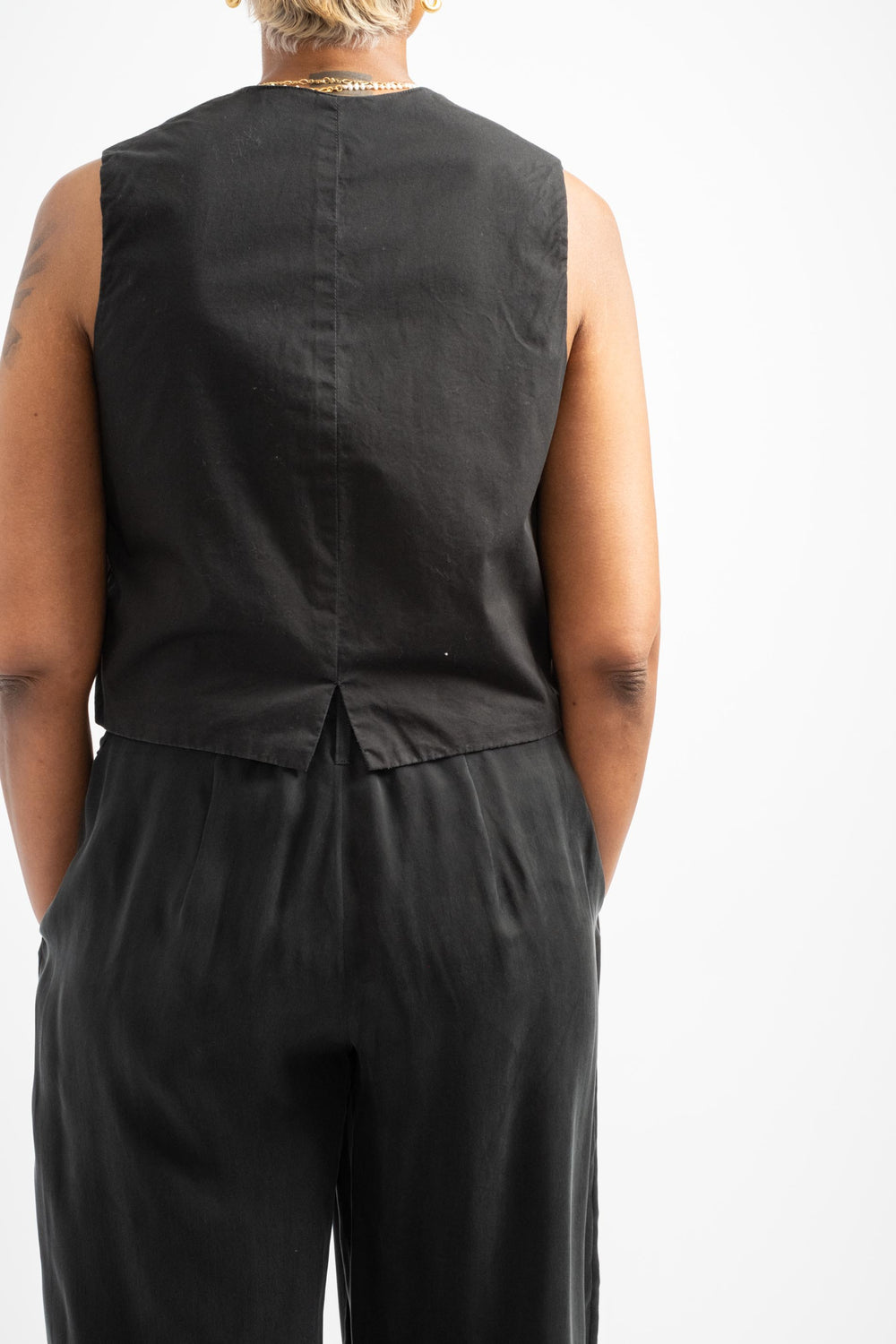 The Vest in Faded Black