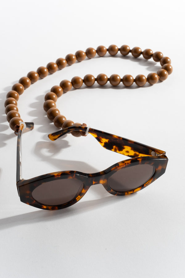 Big Glasses Chain in Mocca