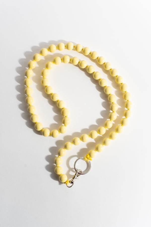 Big Phonenecklace in Pastel Yellow