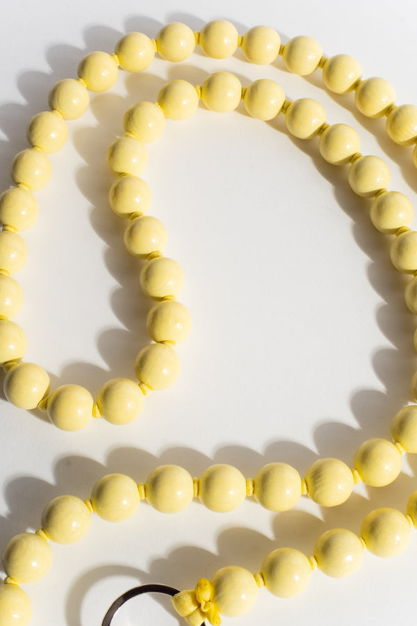 Big Phonenecklace in Pastel Yellow