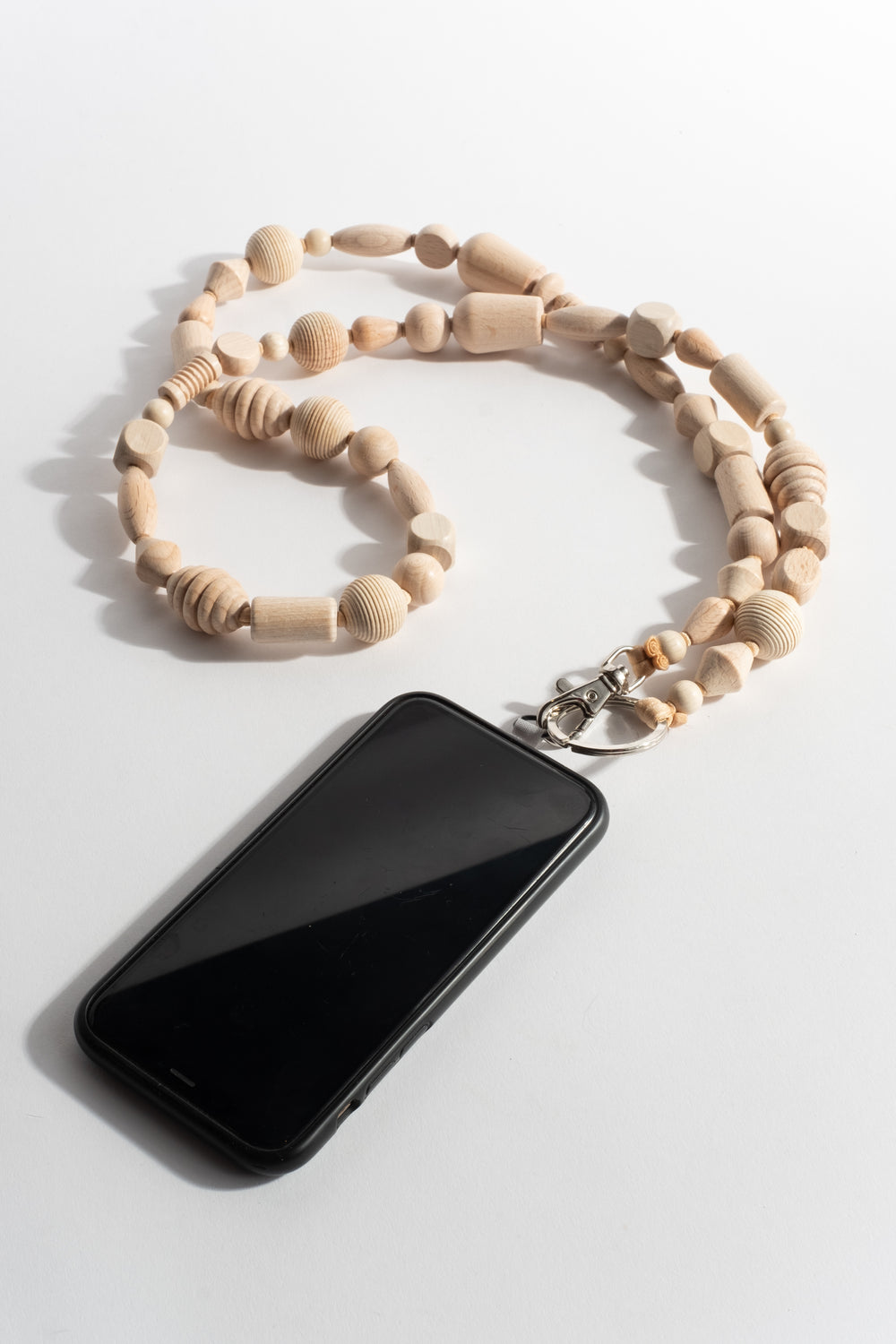 Perlenmix Phonenecklace in Natural