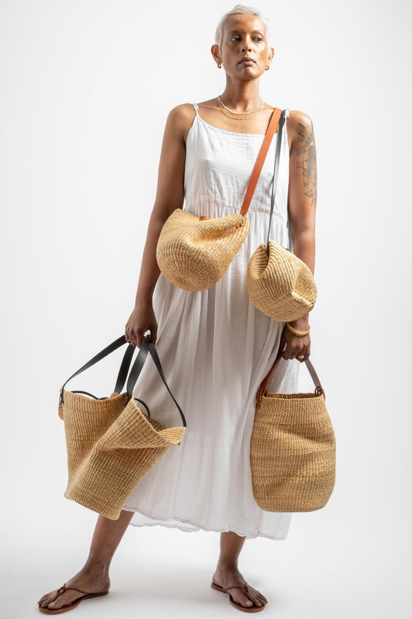 Froissé Shopping Bag in Black