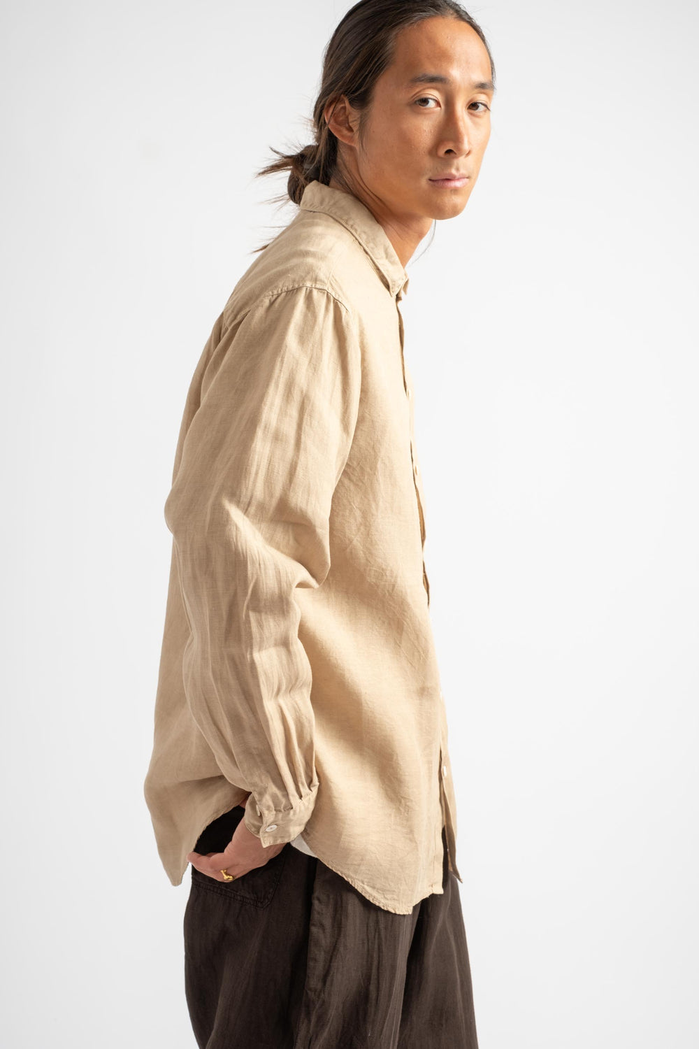 Plant Dyed Shirt in Walnut