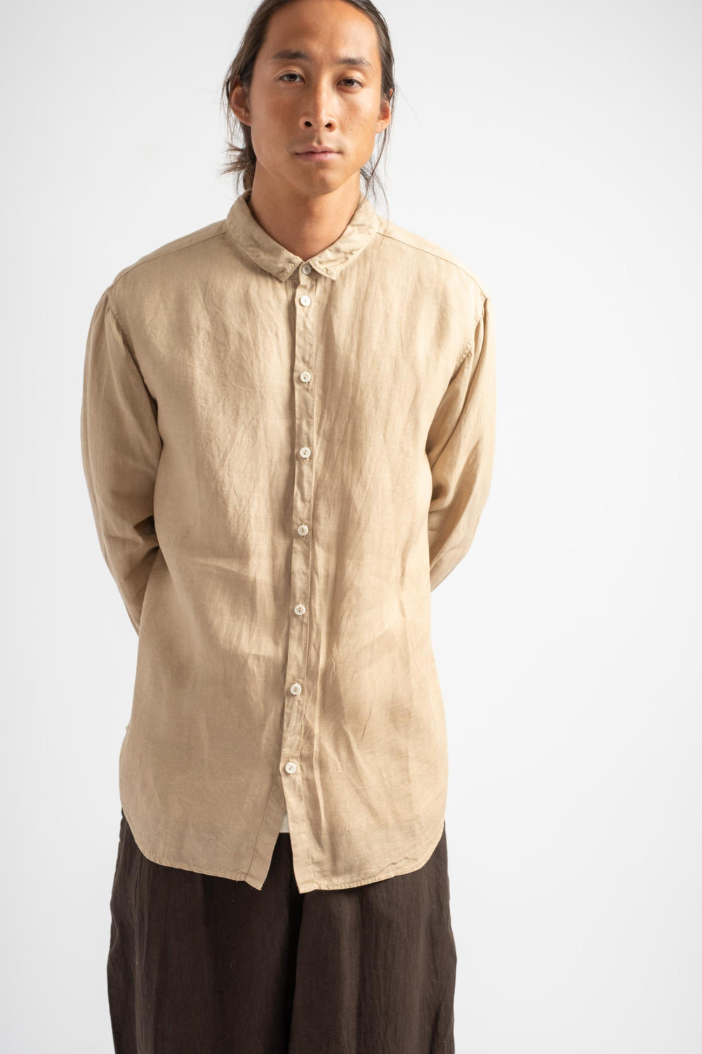 Plant Dyed Shirt in Walnut