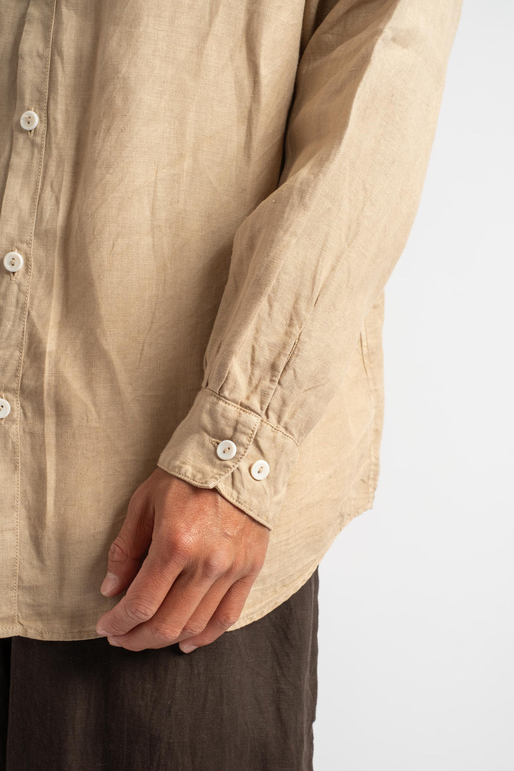 Plant Dyed Shirt in Walnut