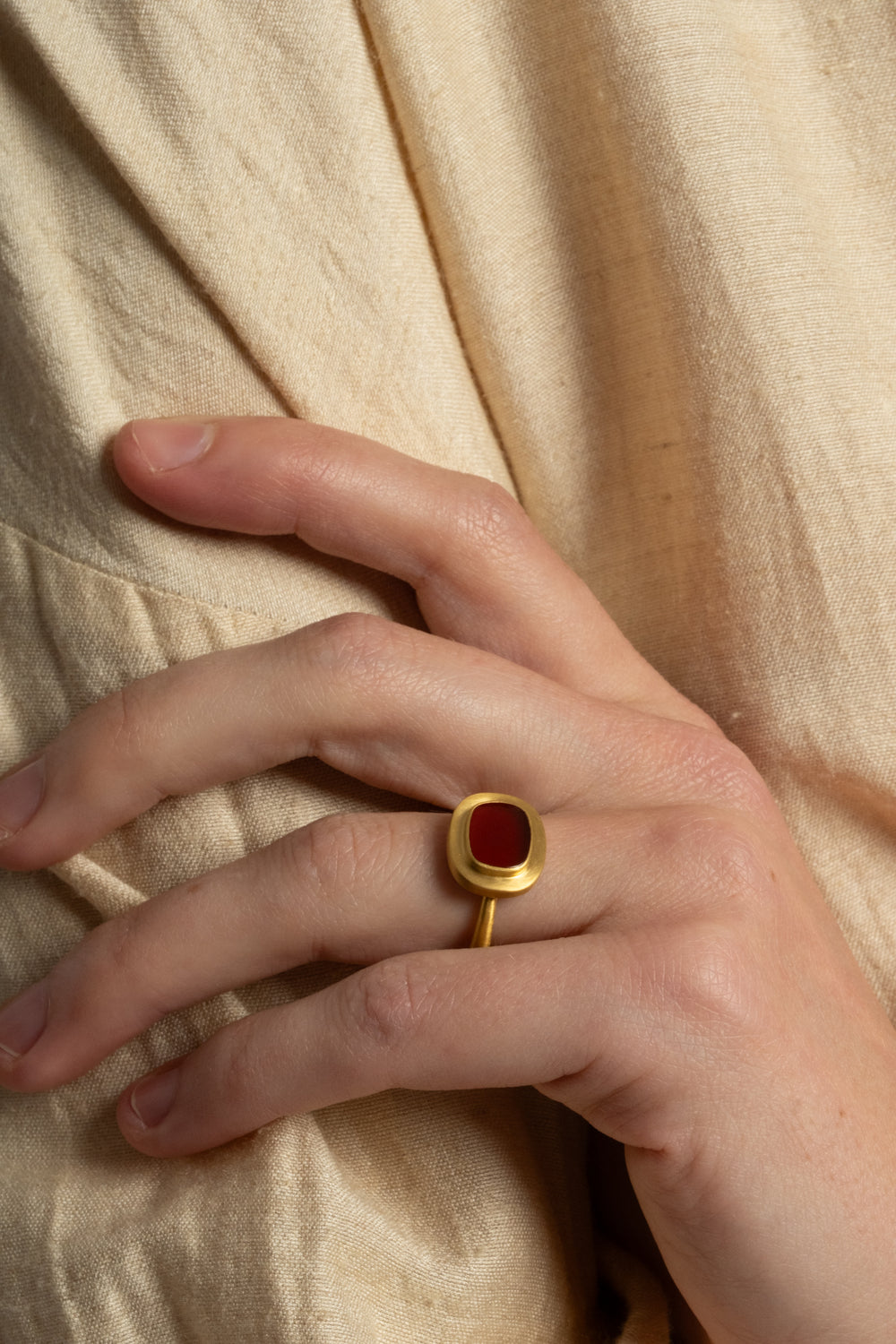 Carnelian Intaglio Ring