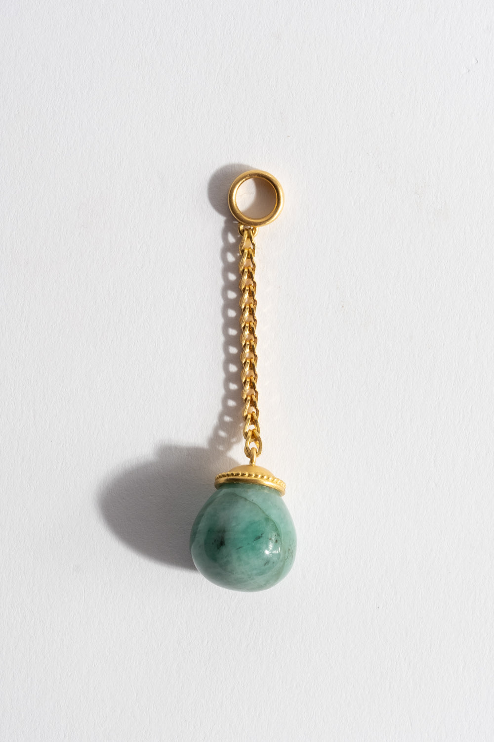 Opaque Emerald Haltere Chain Drop
