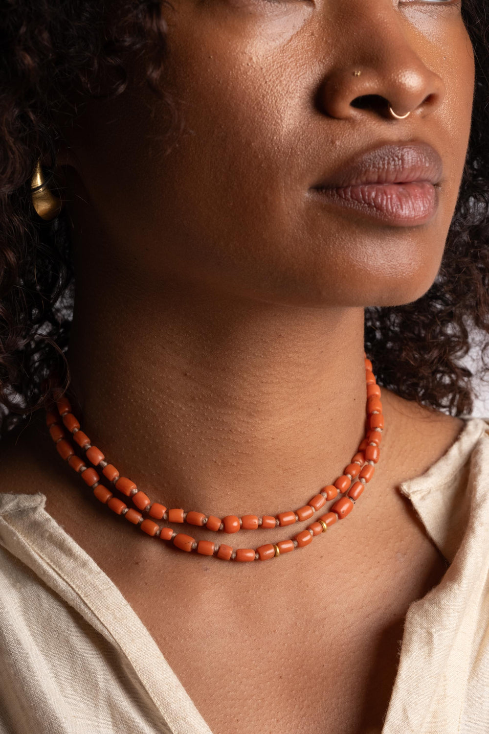22K + Small Victorian Coral Strand
