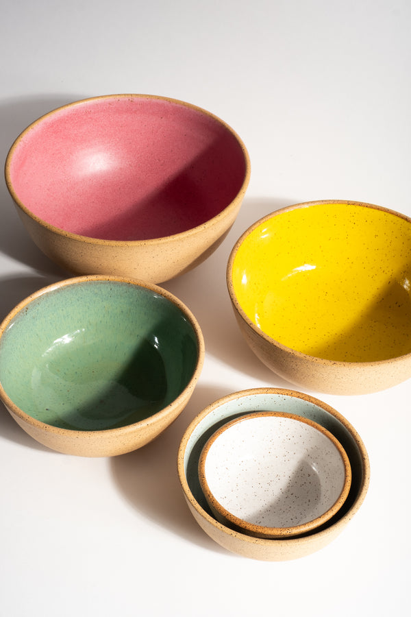 Nesting Bowls in Nude + Multi
