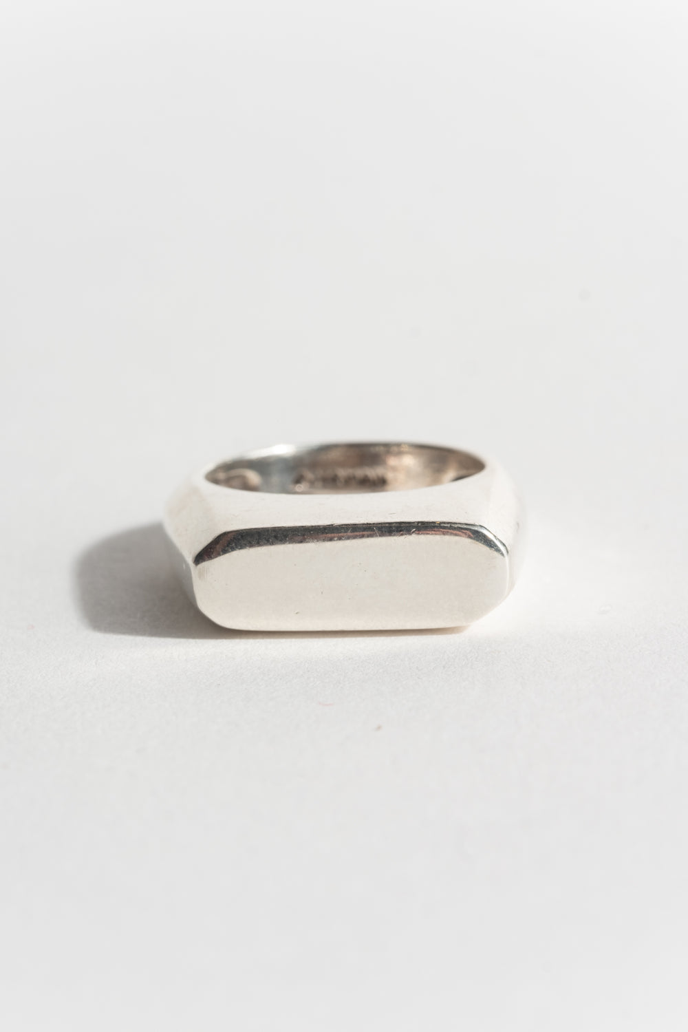 Sterling Modernist Signet Ring