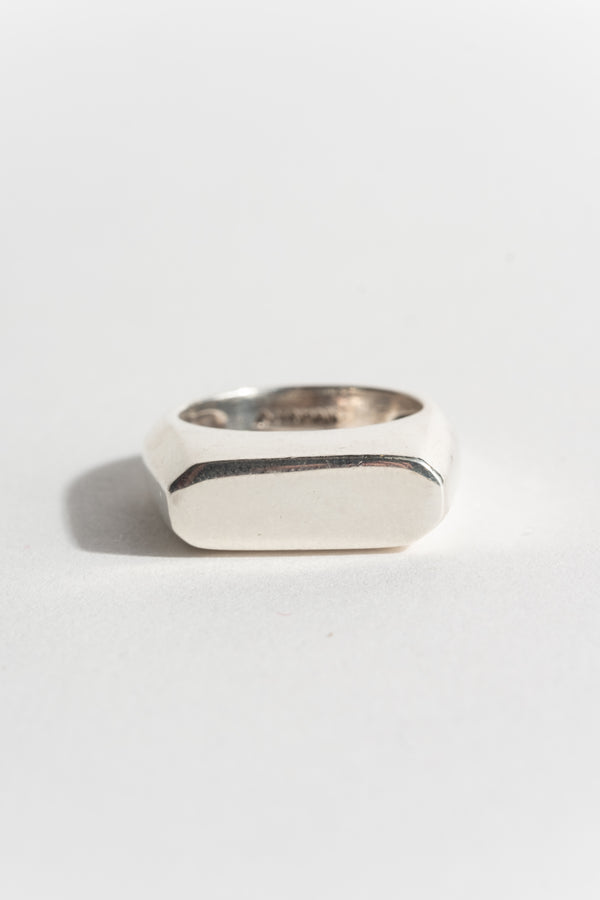 Sterling Modernist Signet Ring