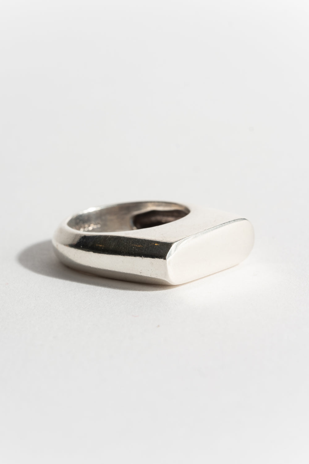 Sterling Modernist Signet Ring