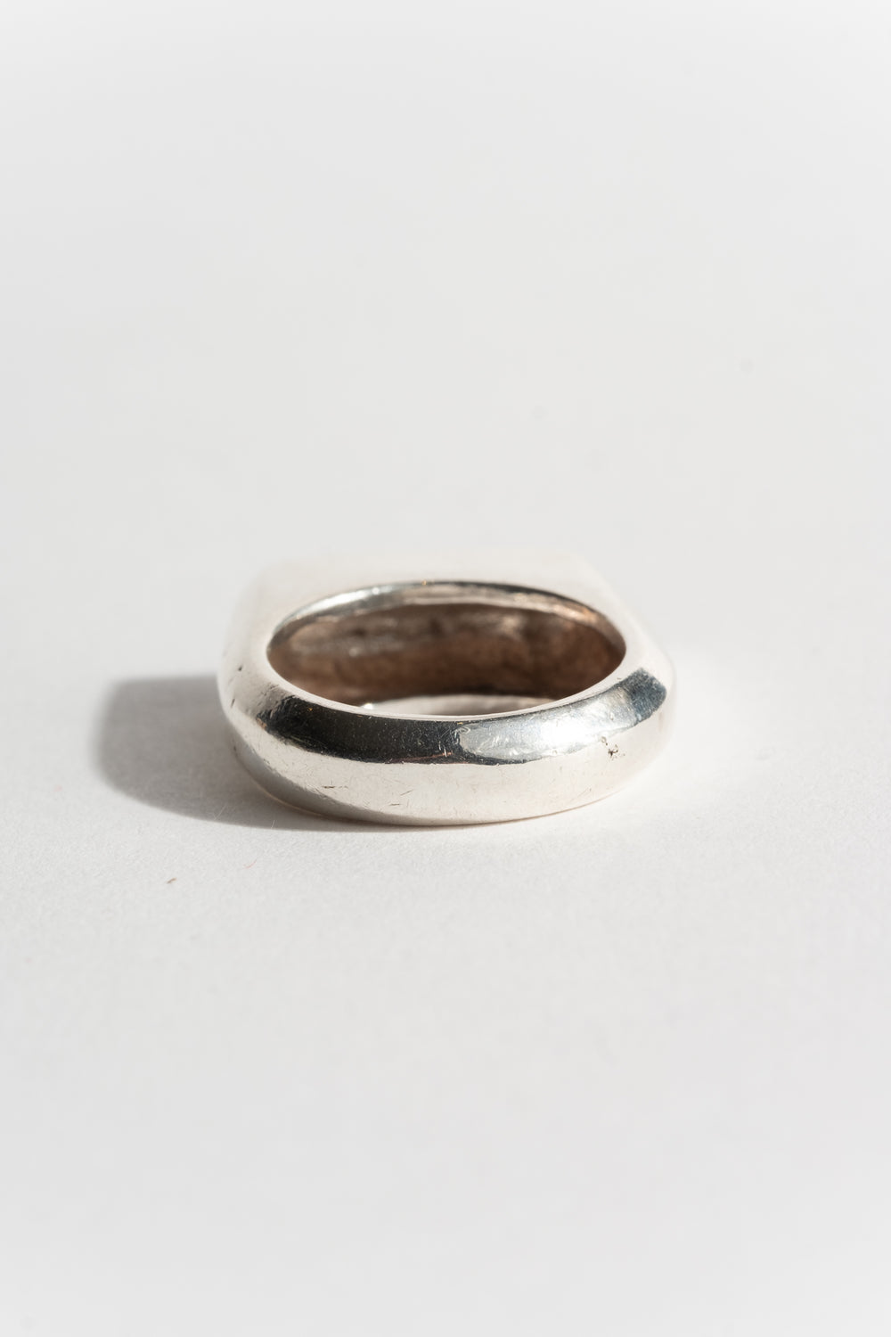 Sterling Modernist Signet Ring