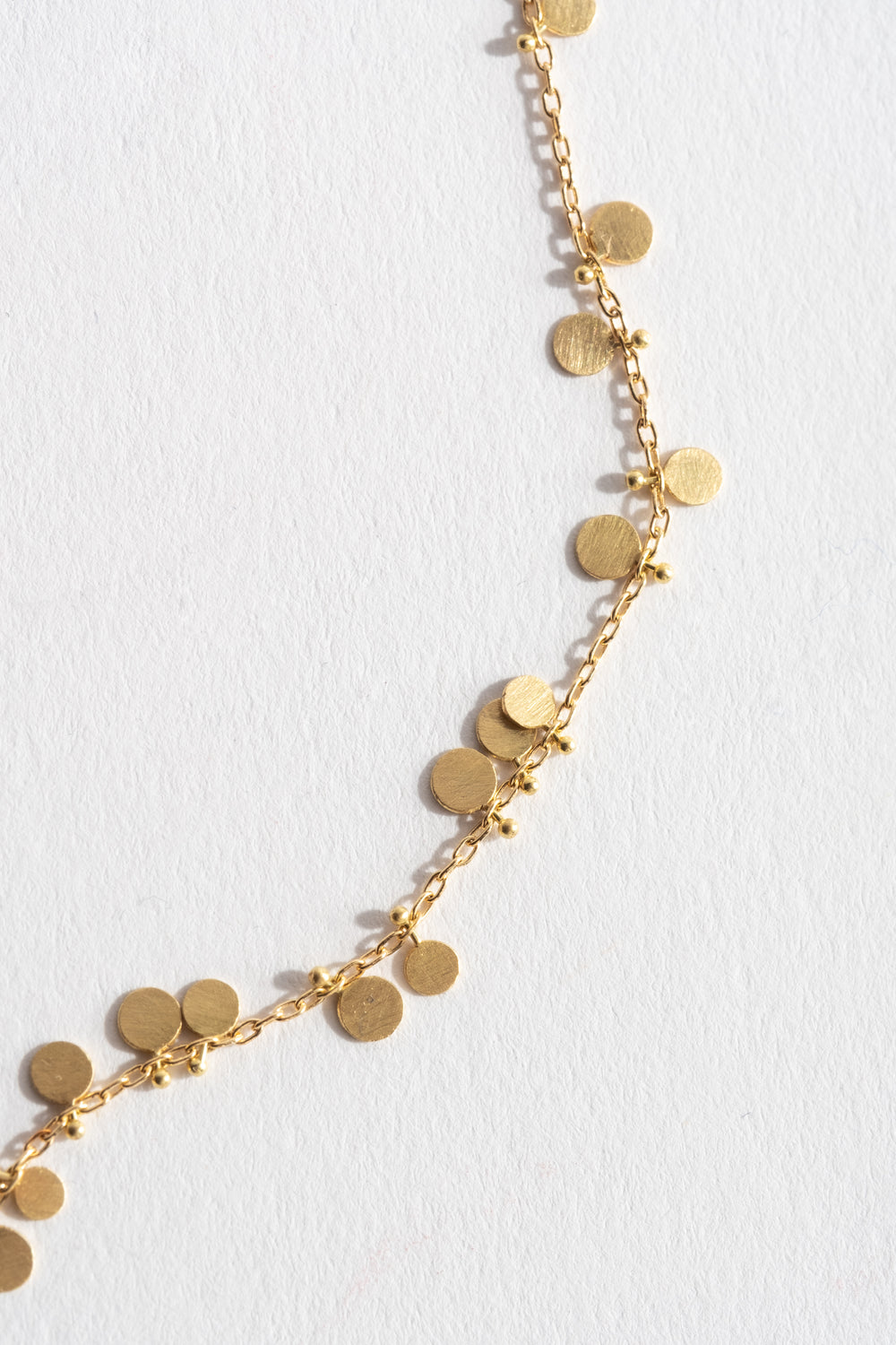 18K Long Random Dots Necklace