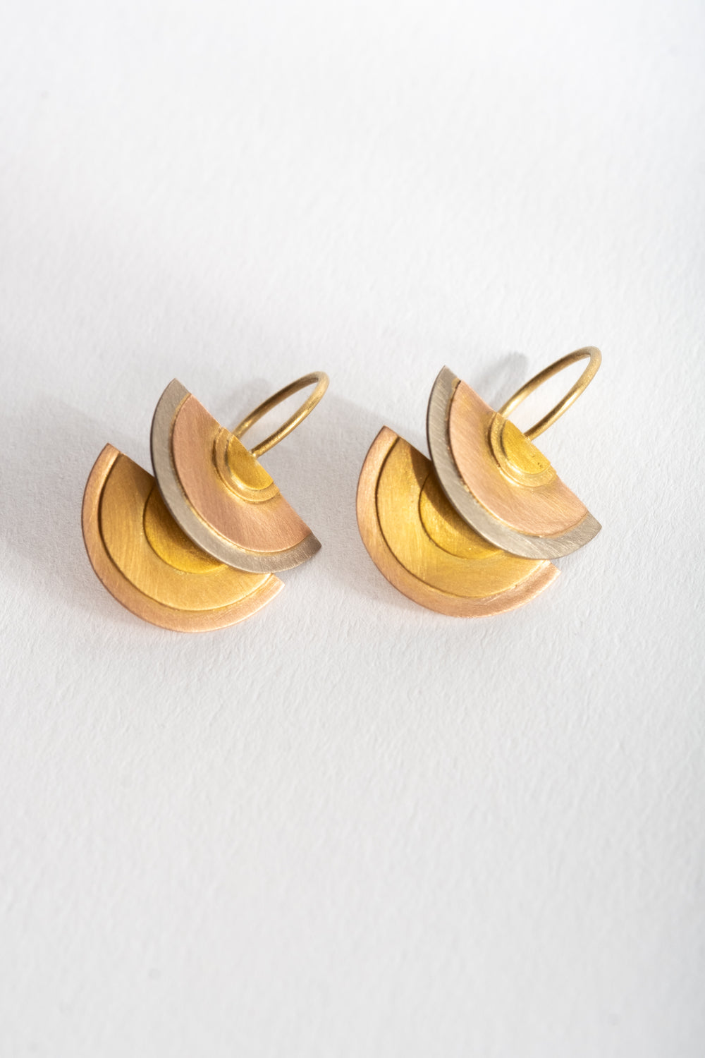 18K Rainbow Sun Halo Earrings