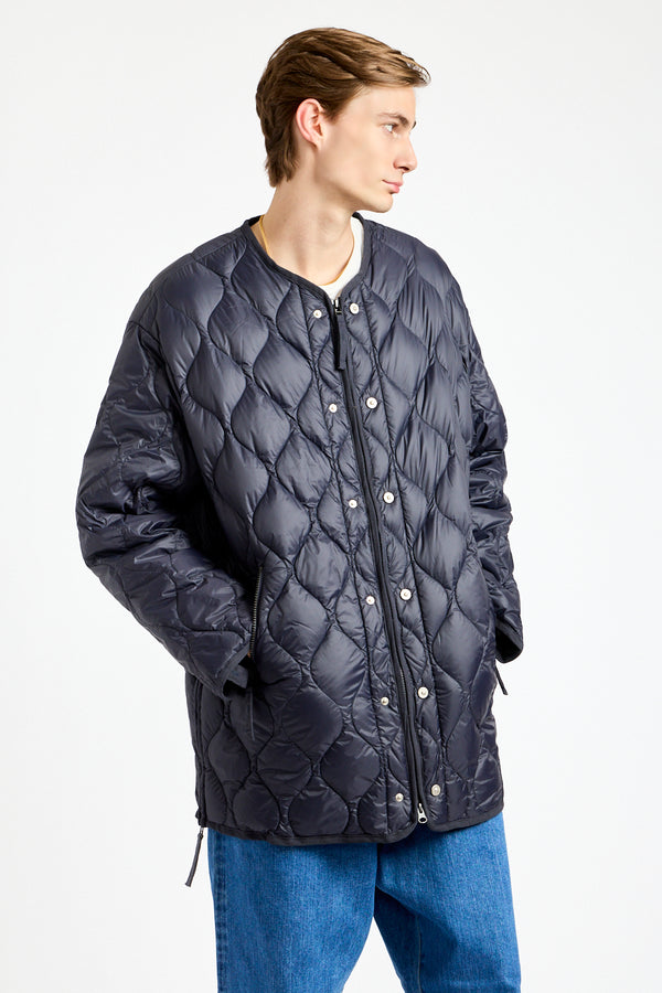 Military M65 Liner Zip Down Jacket in Dark Navy