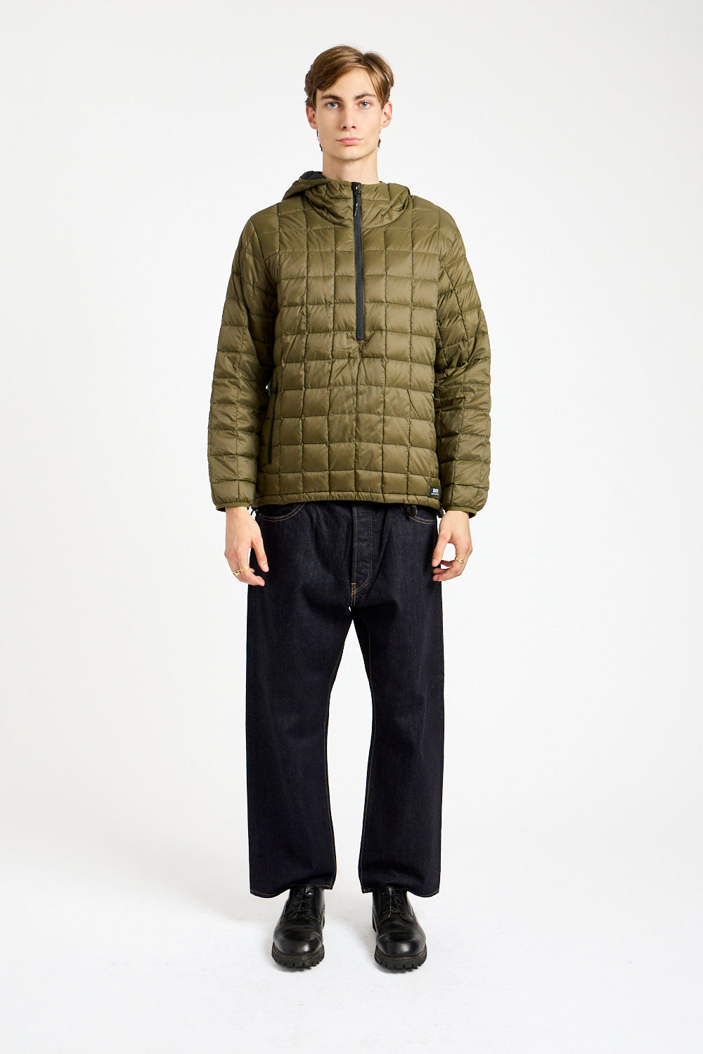 Mountain Zip Pullover in Dark Olive