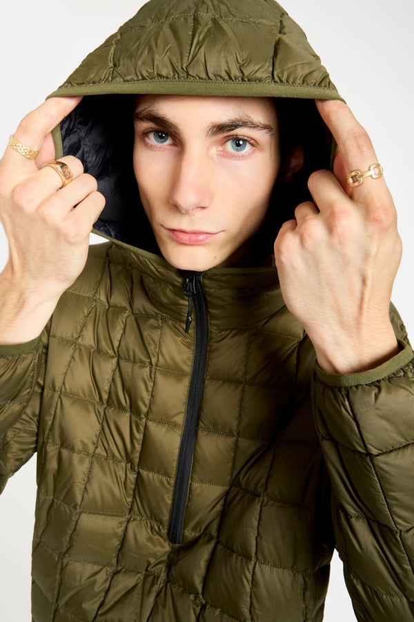 Mountain Zip Pullover in Dark Olive
