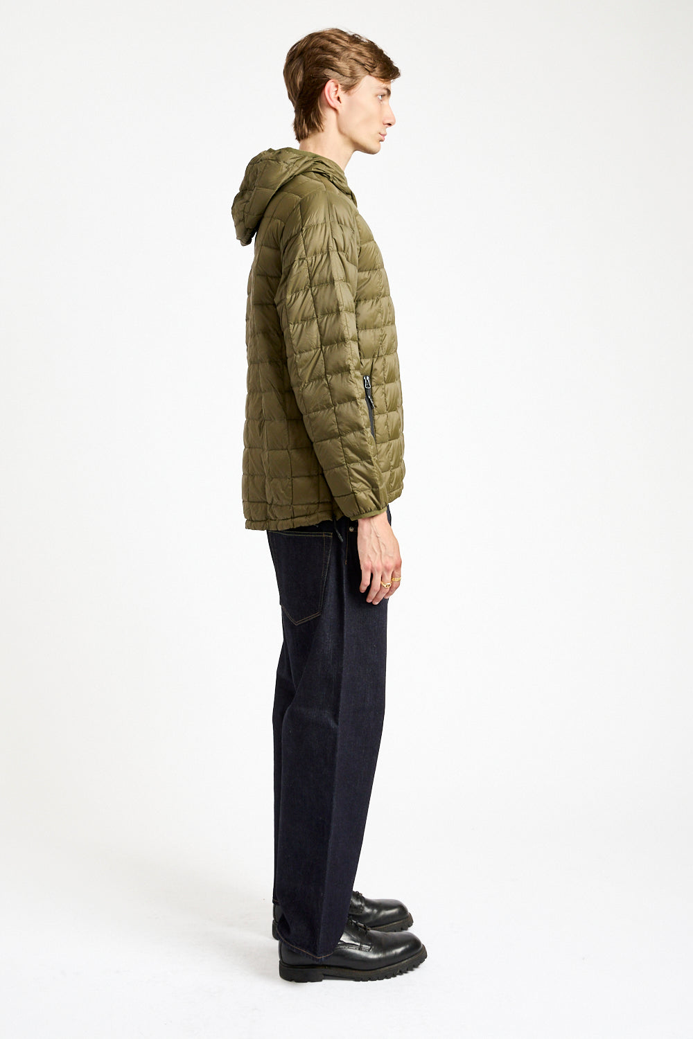 Mountain Zip Pullover in Dark Olive