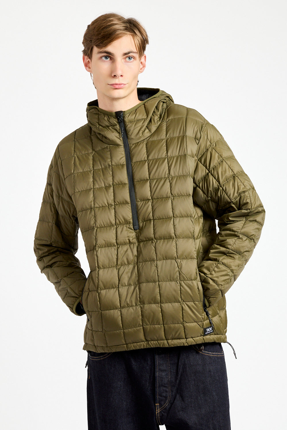 Mountain Zip Pullover in Dark Olive