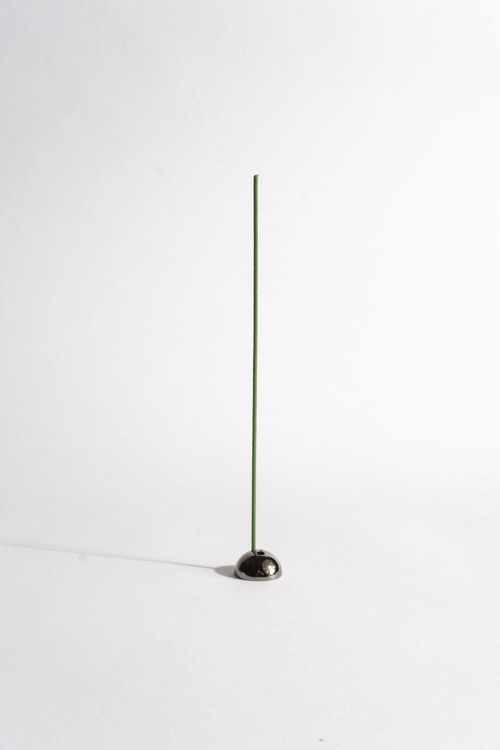 Dome Brass Incense Stick Holder in Black Metallic