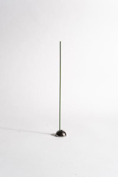 Dome Brass Incense Stick Holder in Black Metallic