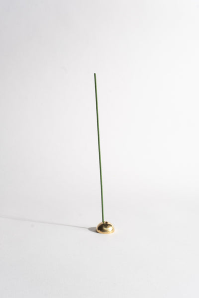 Dome Brass Incense Stick Holder in Gold