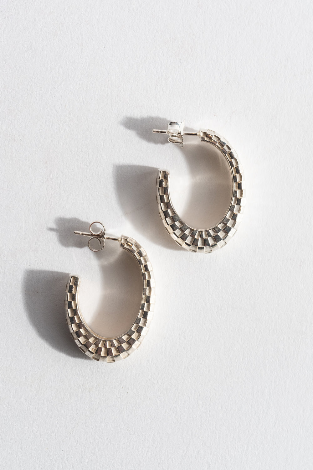 Large Checkerboard Hoops