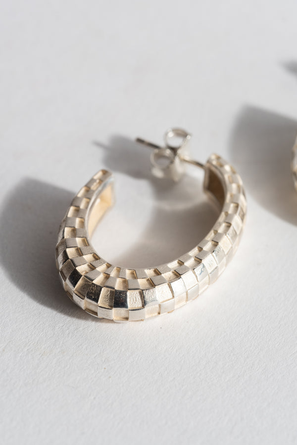 Large Checkerboard Hoops