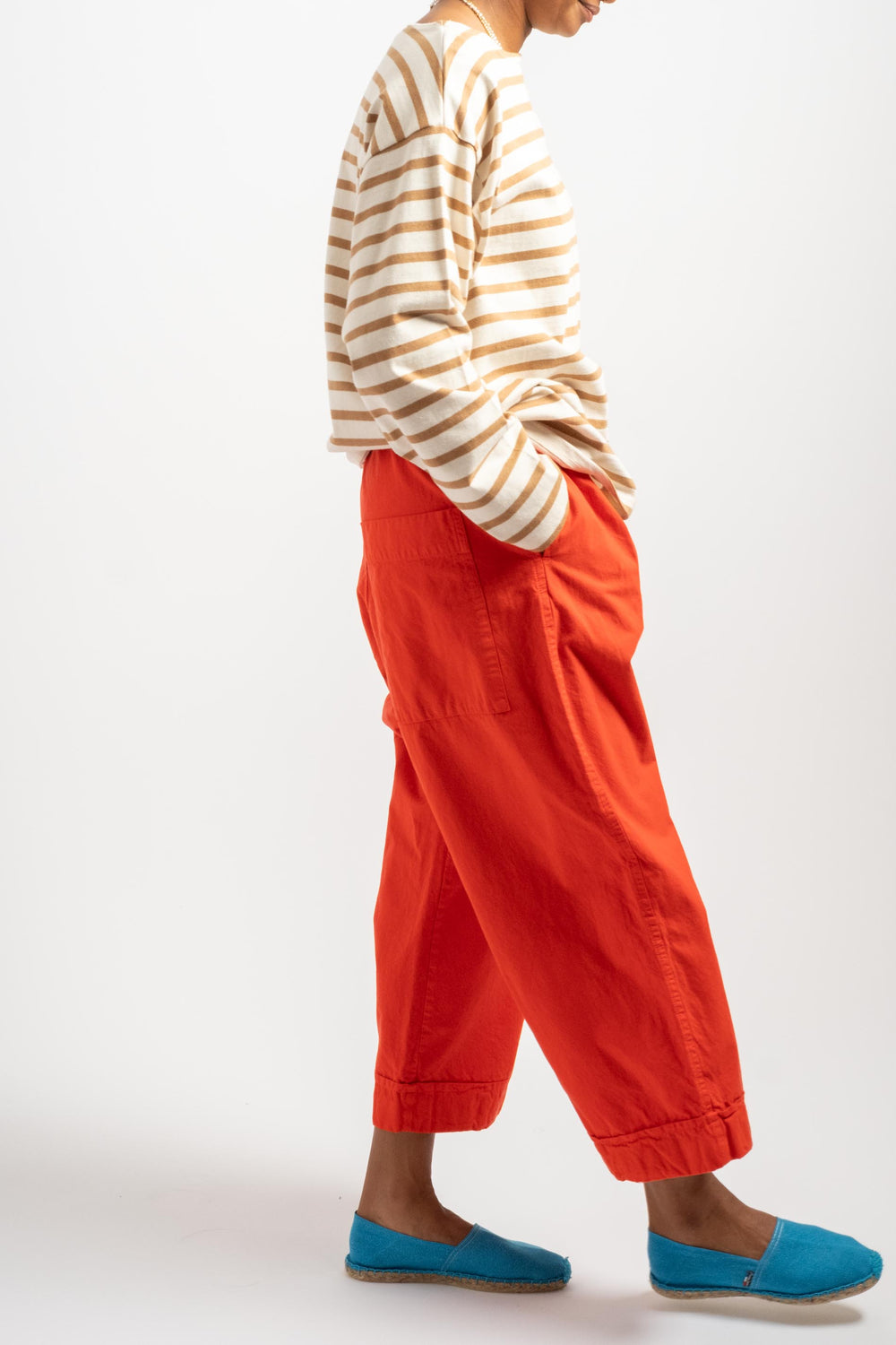 Garment Dye Pants in Red